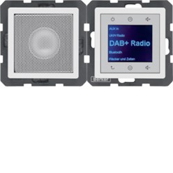 Radio Touch met luidspreker DAB+, berker Q.1/Q.3/Q.7 polarwit
